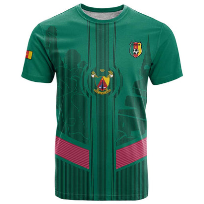 Custom Cameroon Football T-Shirt Waka Waka - This Time For Africa Graphic Tee