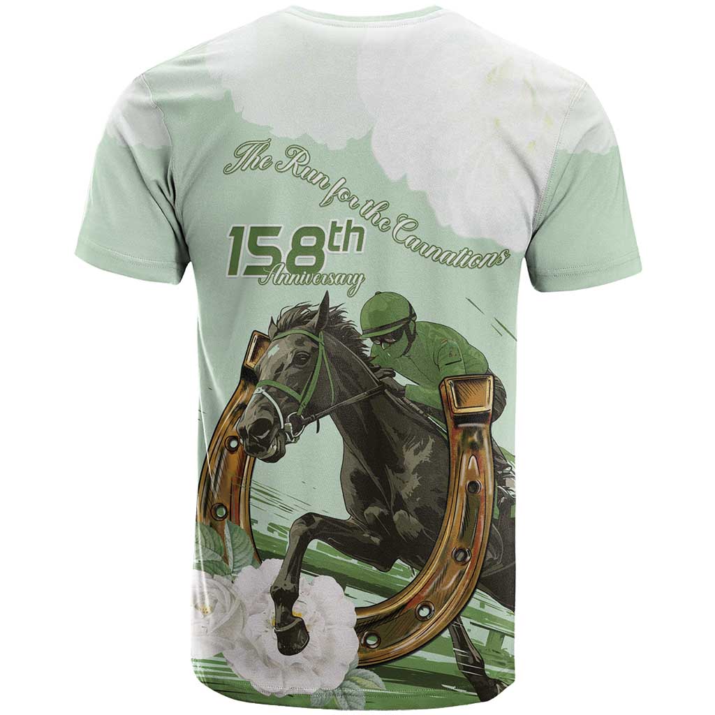 158th Anniversary Belmont Horse Racing T-Shirt Run for the Carnations Graphic Tee