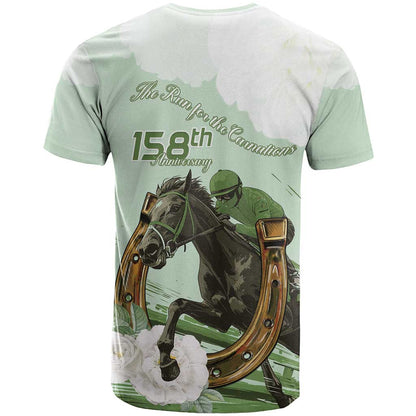 158th Anniversary Belmont Horse Racing T-Shirt Run for the Carnations Graphic Tee