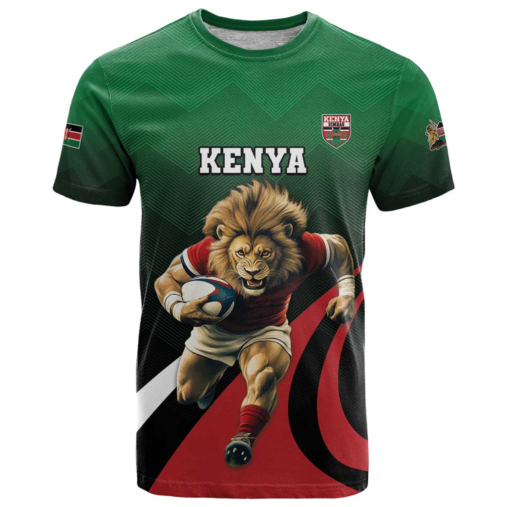 Kenya Rugby Custom T-Shirt Go Simbas Graphic Tee