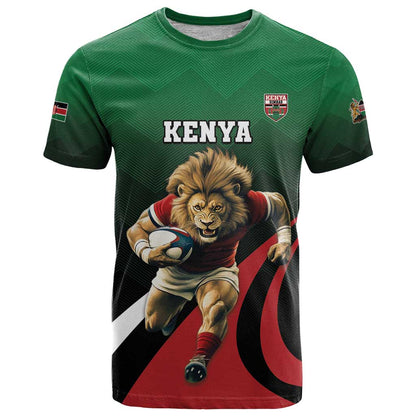 Kenya Rugby Custom T-Shirt Go Simbas Graphic Tee