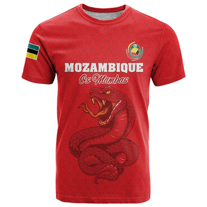 Custom Mozambique Football T-Shirt Come On Os Mambas Graphic Tee