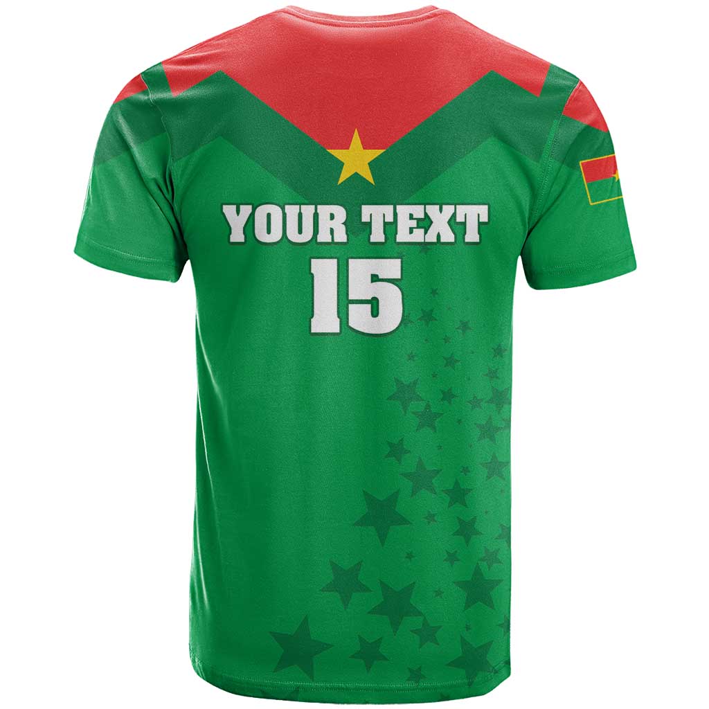 Custom Burkina Faso Football T-Shirt Go Champions Les Etalons Graphic Tee