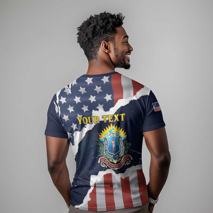 Personalized 54th Massachusetts Infantry Regiment T-Shirt American Flag Heritage Graphic Tee