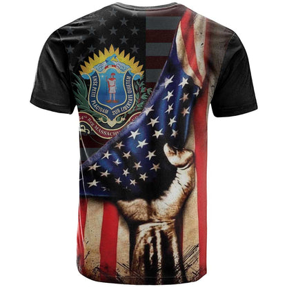 54th Massachusetts Infantry Regiment T-Shirt Flag of Freedom Graphic Tee