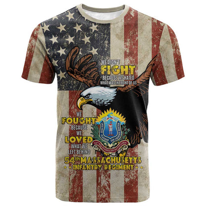 54th Massachusetts Infantry Regiment T-Shirt American Eagle Graphic Tee