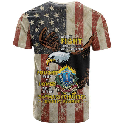 54th Massachusetts Infantry Regiment T-Shirt American Eagle Graphic Tee