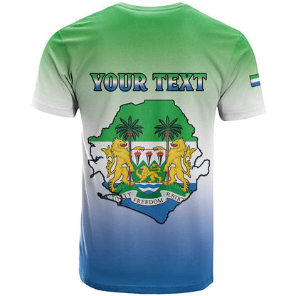 Personalised Sierra Leone T-Shirt Happy Independence Day Graphic Tee