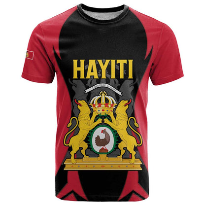 Personalised Empire d'Hayiti T-Shirt Haiti First Empire Flag Style Graphic Tee