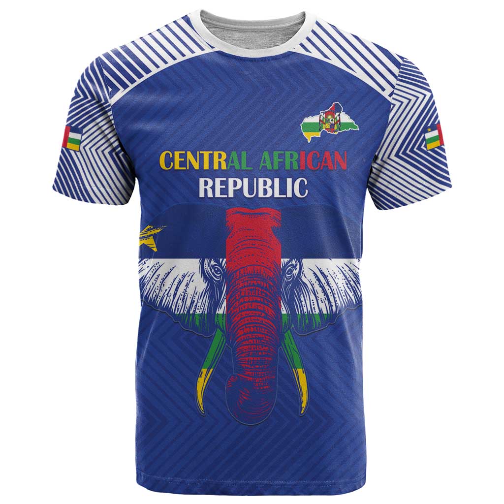 Custom Central African Republic Football T-Shirt Go Champions Graphic Tee
