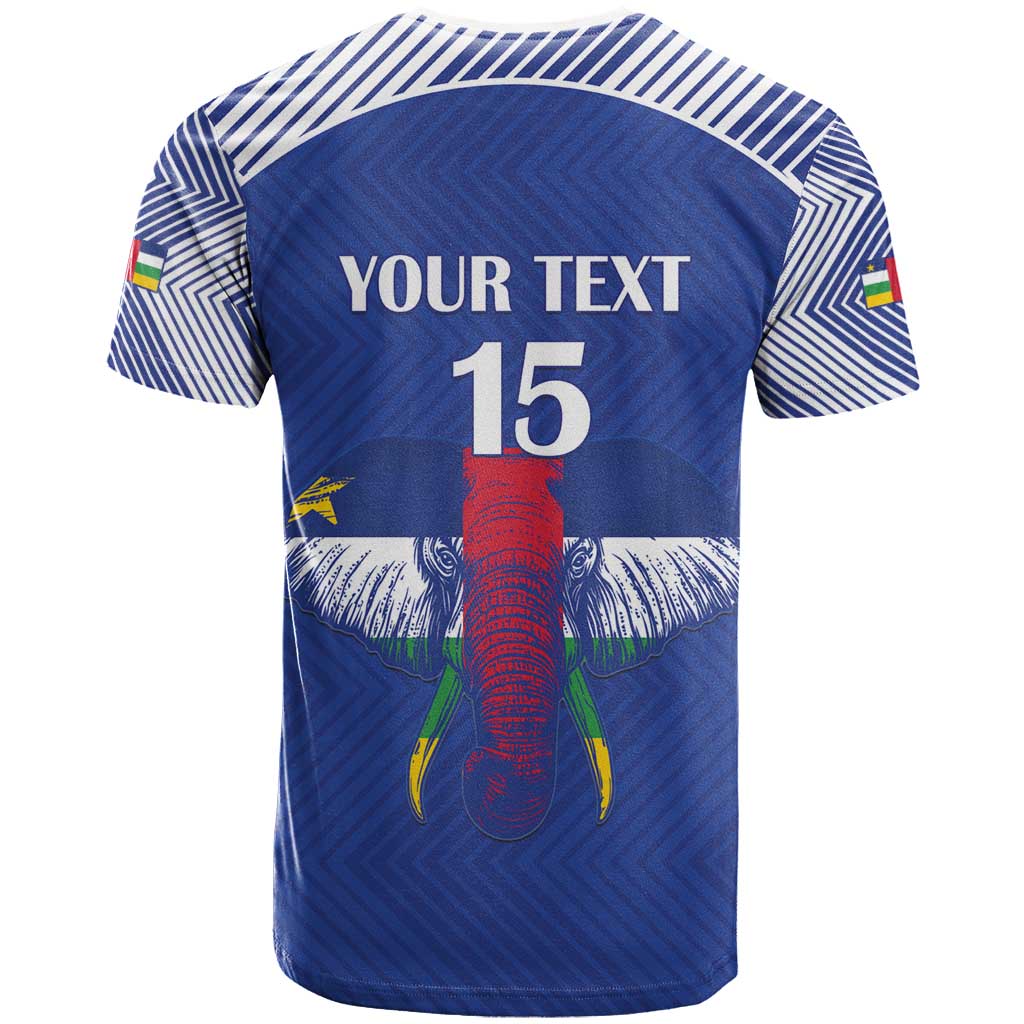 Custom Central African Republic Football T-Shirt Go Champions Graphic Tee
