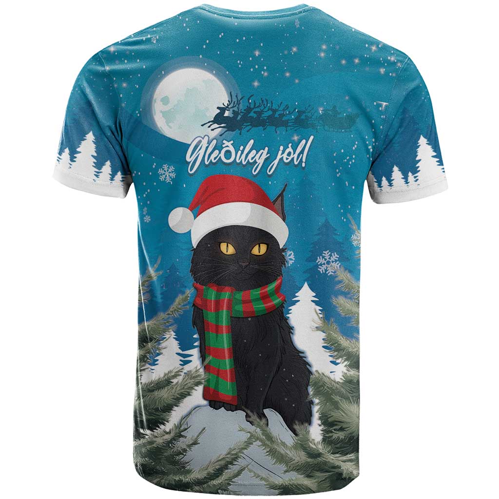 Iceland Christmas T-Shirt Merry Yule Cat Graphic Tee