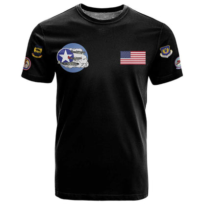 Tuskegee Airmen WWII Heroes T-Shirt The Great American Aviators Black Art Graphic Tee