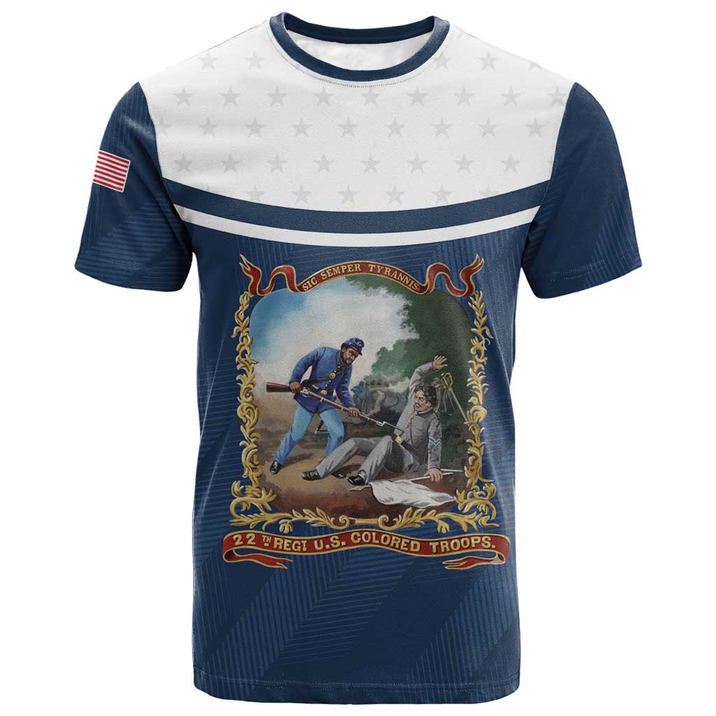 Personalized 22nd United States Colored Troops T-Shirt E Pluribus Unum Graphic Tee