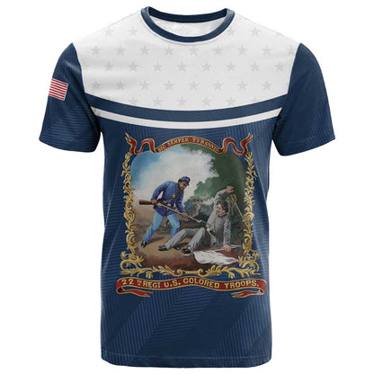 Personalized 22nd United States Colored Troops T-Shirt E Pluribus Unum Graphic Tee