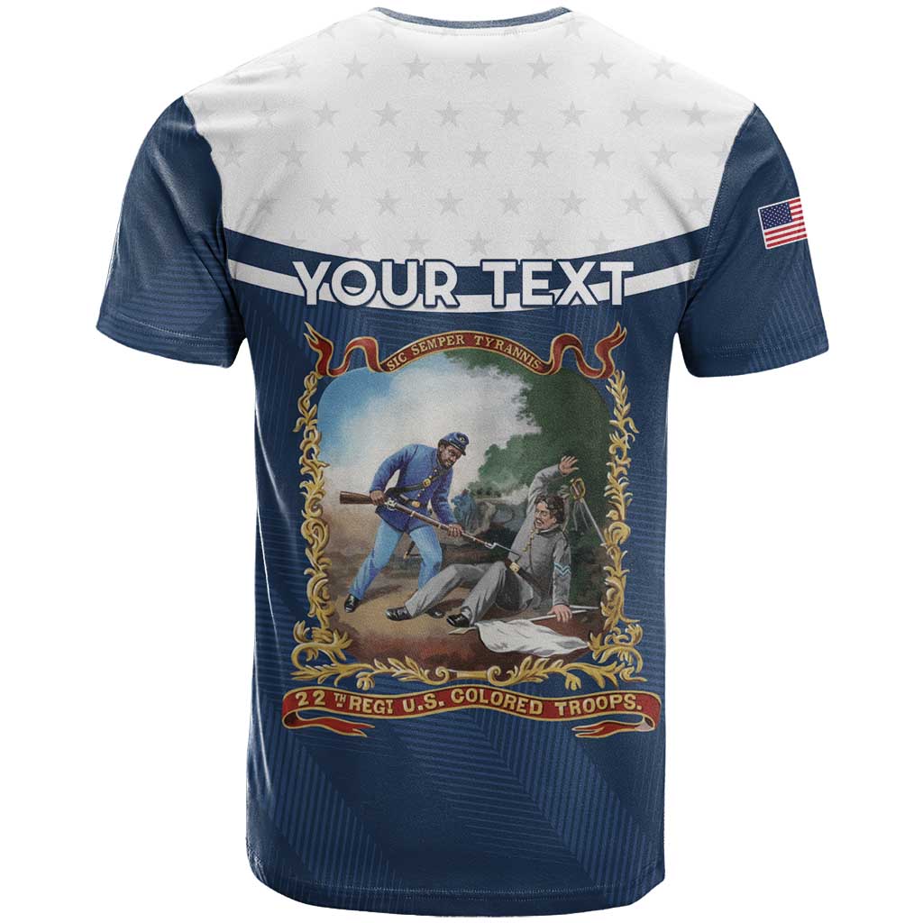Personalized 22nd United States Colored Troops T-Shirt E Pluribus Unum Graphic Tee