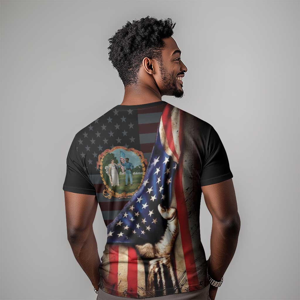 3rd United States Colored Troops T-Shirt Flag of Freedom Graphic Tee