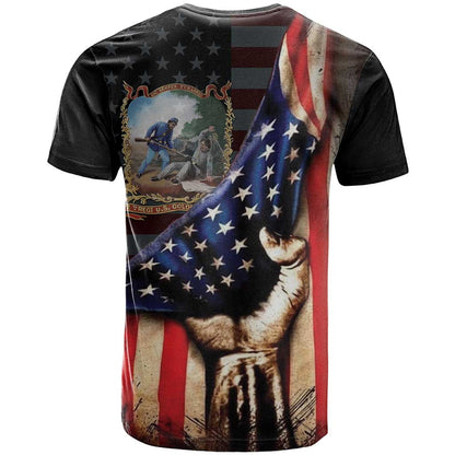 22nd United States Colored Troops T-Shirt Flag of Freedom Graphic Tee