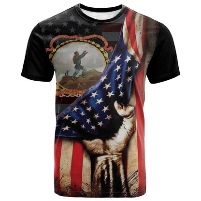 24th Regiment USCT T-Shirt Flag of Freedom Graphic Tee