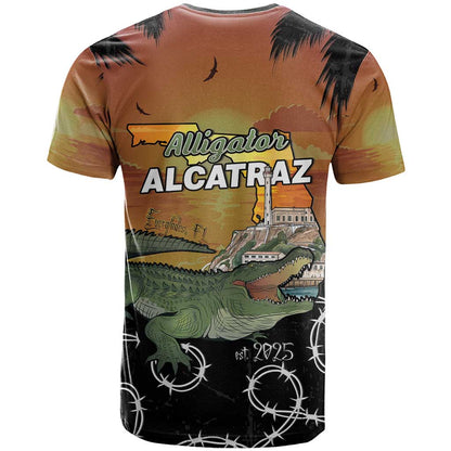 Alligator Alcatraz T-Shirt Prison Florida Everglades Graphic Tee