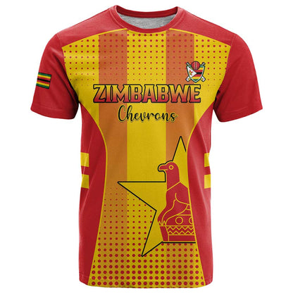 Custom Zimbabwe Cricket T-Shirt Go Champions Graphic Tee