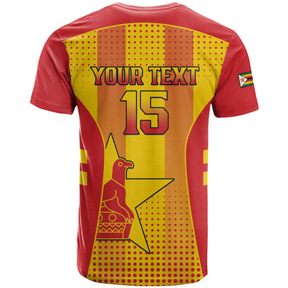 Custom Zimbabwe Cricket T-Shirt Go Champions Graphic Tee