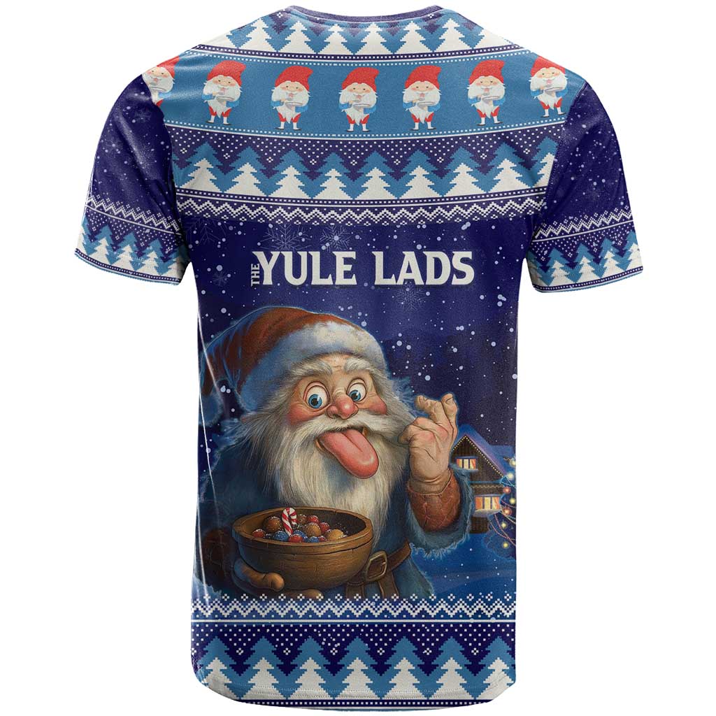Iceland Christmas Askasleikir T-Shirt The Yule Lads Bowl Licker Graphic Tee