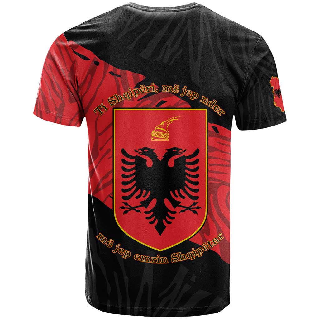 Albania Independence Day T-Shirt Albanian Eagle - Grunge Style Graphic Tee