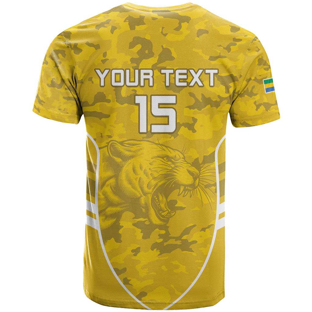 Custom Gabon Football T-Shirt Go Panthers Graphic Tee
