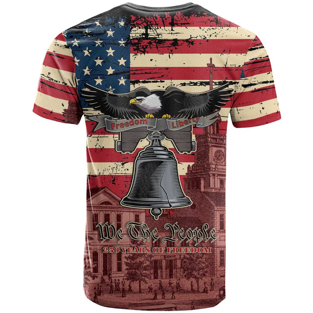 Liberty Bell 250 Years T-Shirt United States of America Graphic Tee