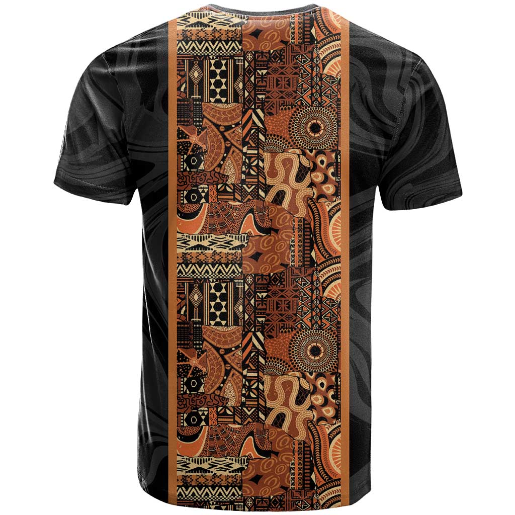 African Tribal Heritage T-Shirt Earth Tone Pattern Graphic Tee