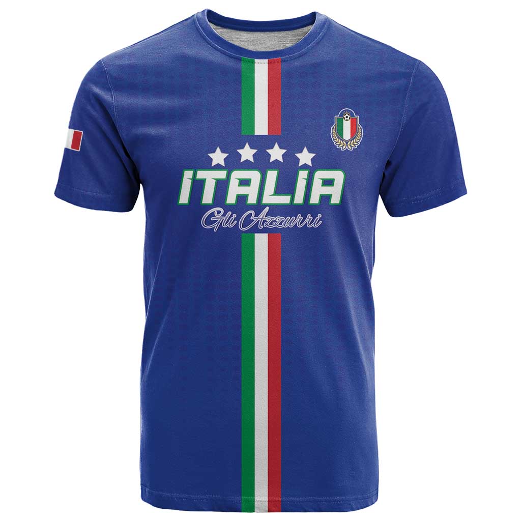 Custom Italy Football T-Shirt Come On Gli Azzurri Graphic Tee