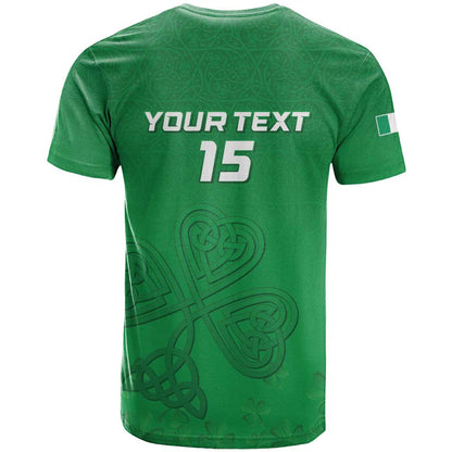 Ireland Rugby Custom T-Shirt Celtics Shamrock Graphic Tee