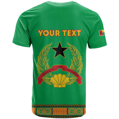 Personalised Guinea Bissau T-Shirt Dashiki Pattern Graphic Tee