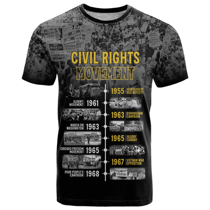 Black History Month T-Shirt Civil Rights Movement Graphic Tee