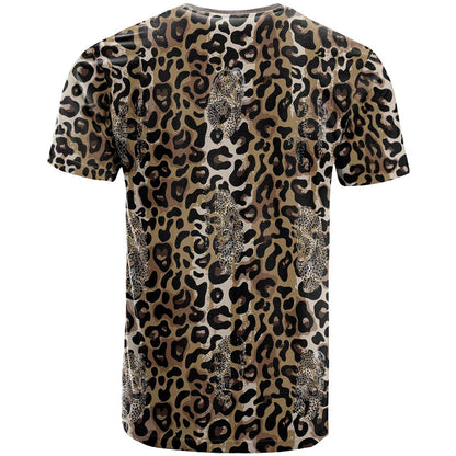African Leopard Skin Pattern T-Shirt Graphic Tee