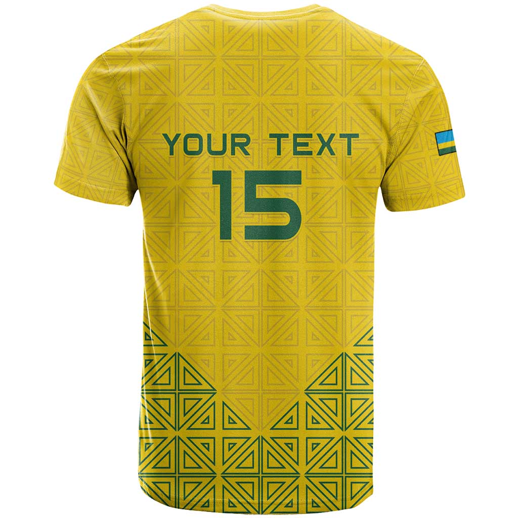Custom Rwanda Football T-Shirt Amavubi Oyeee! Graphic Tee