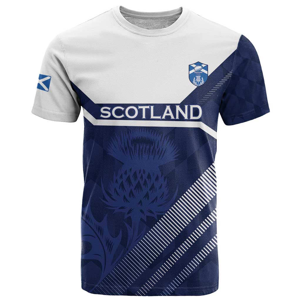 Scotland Rugby Custom T-Shirt Come On Thistle Graphic Tee