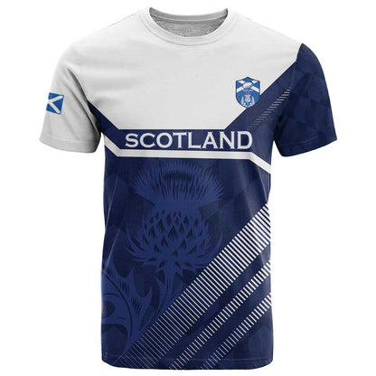 Scotland Rugby Custom T-Shirt Come On Thistle Graphic Tee