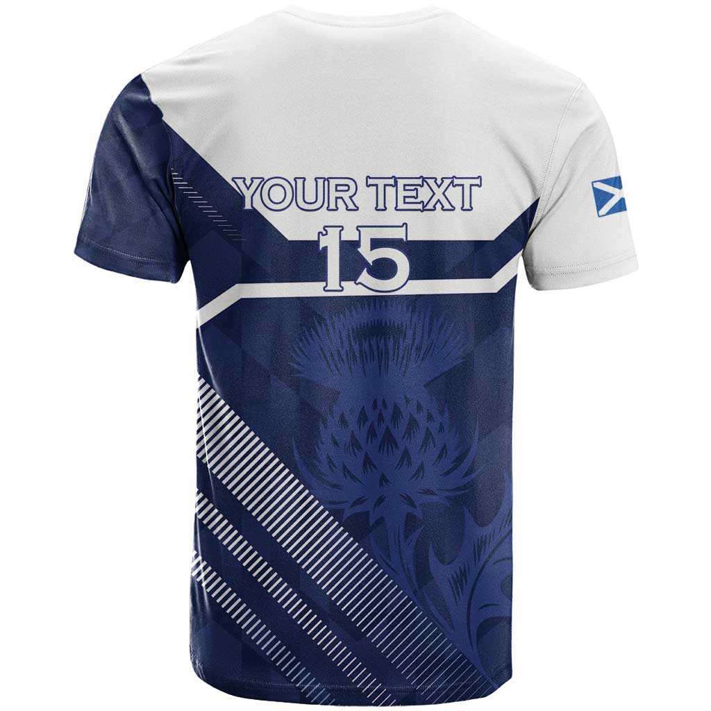 Scotland Rugby Custom T-Shirt Come On Thistle Graphic Tee