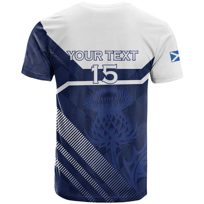 Scotland Rugby Custom T-Shirt Come On Thistle Graphic Tee