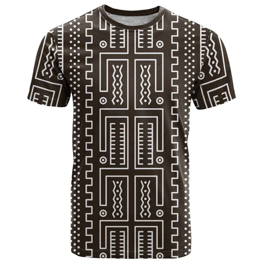 Mali Mud Cloth T-Shirt Bogolanfini Pattern Graphic Tee