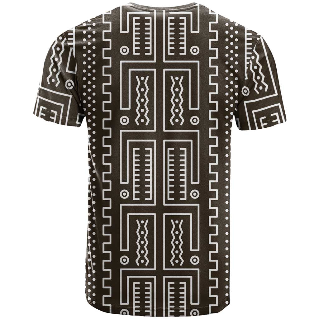 Mali Mud Cloth T-Shirt Bogolanfini Pattern Graphic Tee