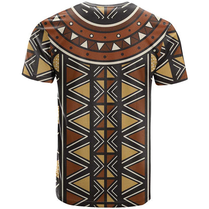 Mali Mud Cloth African Village T-Shirt Ethnic Geometry Style Graphic Tee