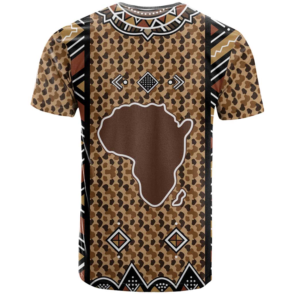 Mali Mud Cloth Leopards Legacy T-Shirt Tribal Village Graphic Tee
