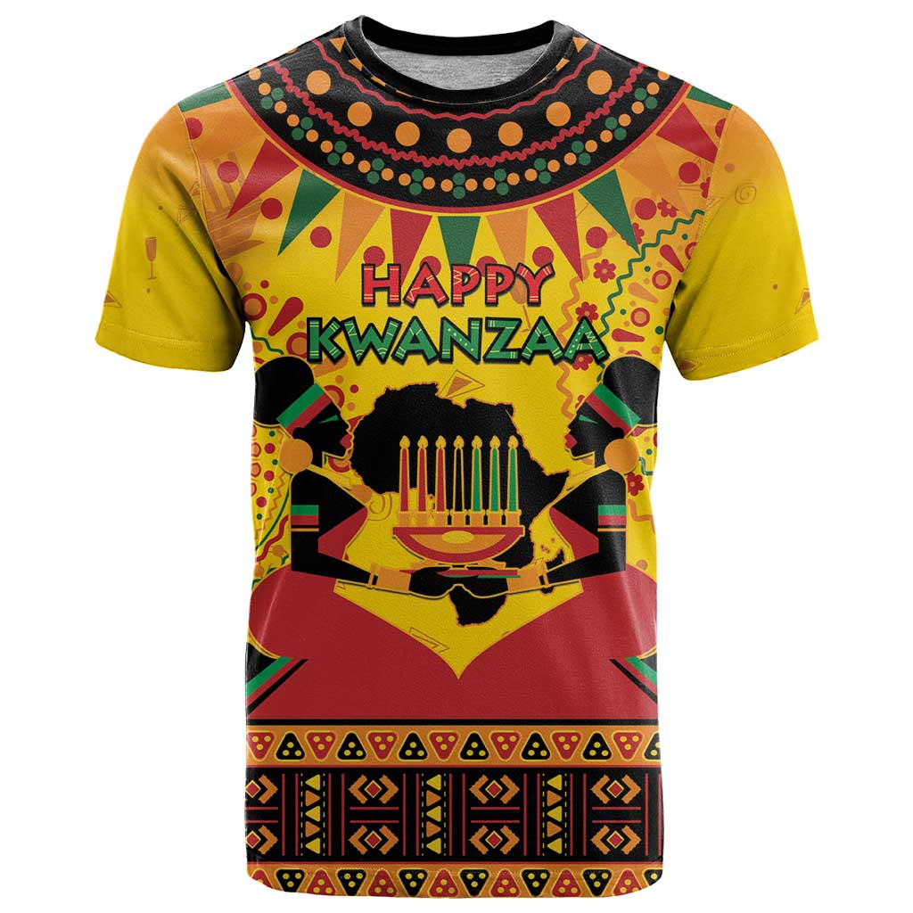 Kwanzaa Holiday T-Shirt African Pattern Graphic Tee