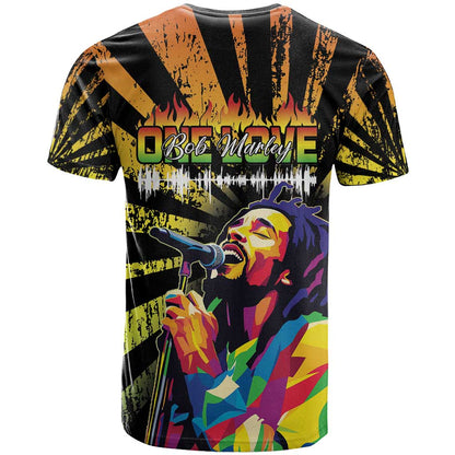 Reggae Legend Bob T-Shirt Grunge Style Graphic Tee