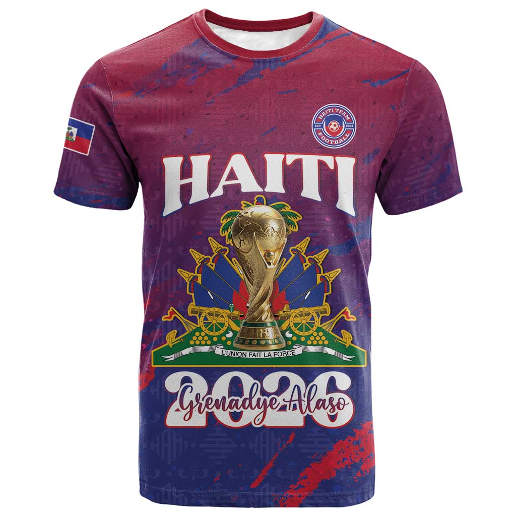 Personalized Afro-Haiti Football T-Shirt 2026 Nou Retounen Anko Graphic Tee