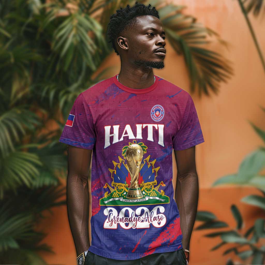 Personalized Afro-Haiti Football T-Shirt 2026 Nou Retounen Anko Graphic Tee