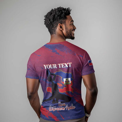 Personalized Afro-Haiti Football T-Shirt 2026 Nou Retounen Anko Graphic Tee